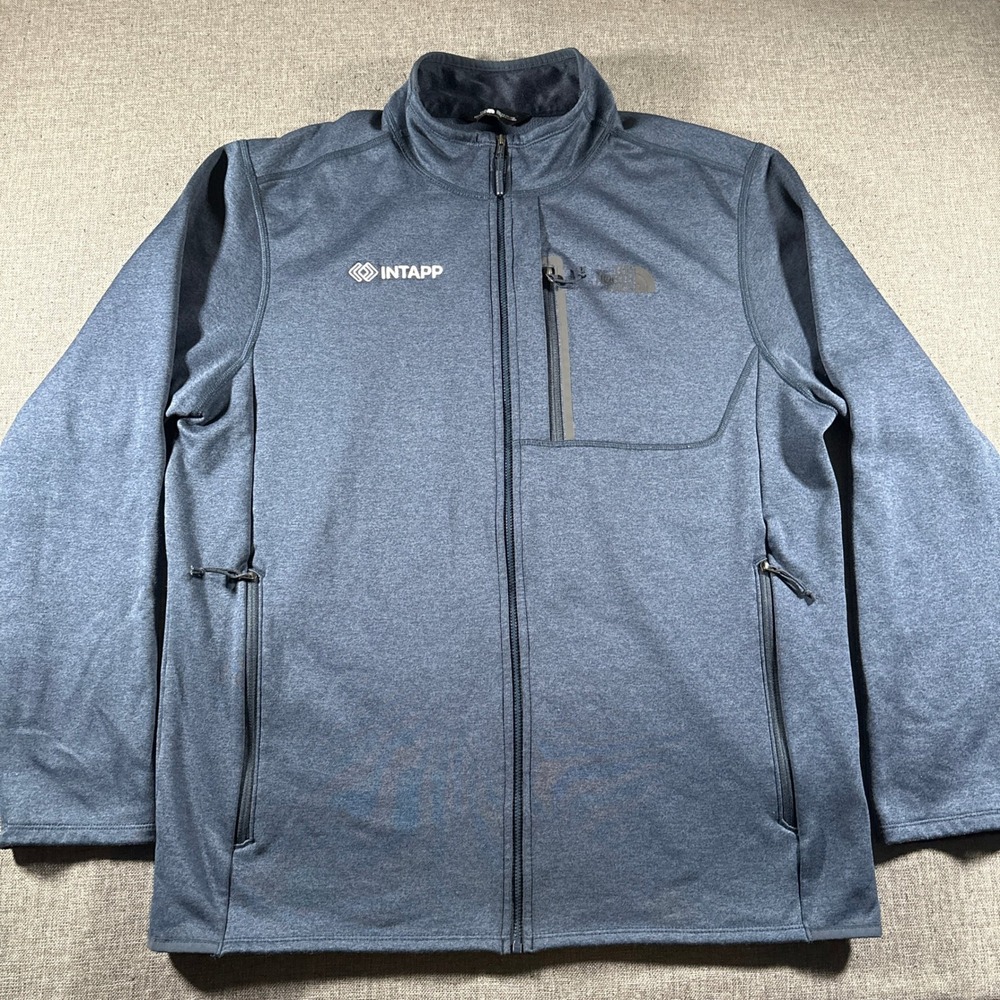The North Face Full Zip Jacket Mens XL Blue Heather Softshell NF0A7V64AVM